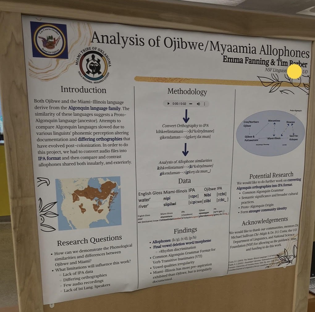 Myaamia & Ojibwe Language Study + Stakeholder Presentation